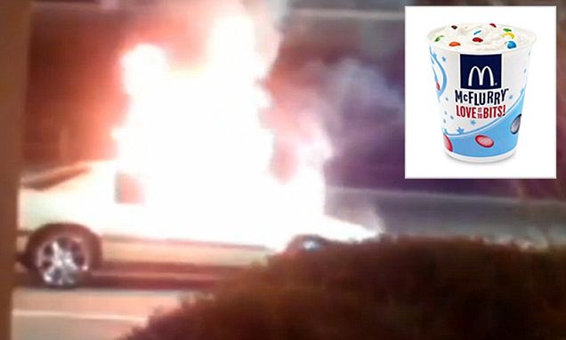 Mobil Pacar Dibakar Lantaran McFlurry